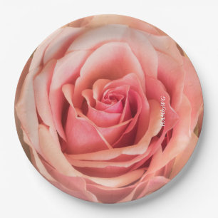 HAMbyWG - Papierplatte 7 oder 9" - Rose Peach Pappteller