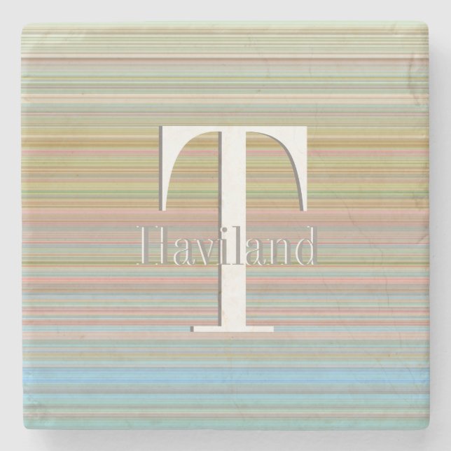 HAMbyWG Pastel-Linien Steinuntersetzer (Vorderseite)