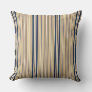 HAMbyWG - Pillow - Gold Saphir Streifen Kissen