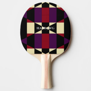 HAMbyWG Ping-Pong Paddle Red Rubber Zurück Tischtennis Schläger