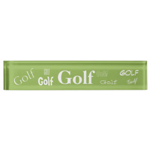 HAMbyWG - Plaque de nom de bureau - Golf