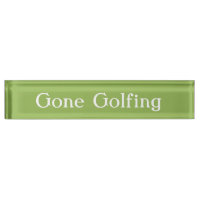 HAMbyWG - Plaque de nom de bureau - Golf terminé