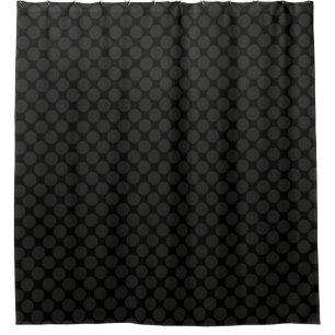 HAMbyWG - Rideau de douche - Pois noirs
