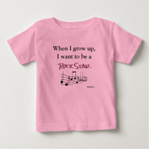 HAMbyWG - Romper, T - Shirt, Snap T - Rock Star Baby T-shirt