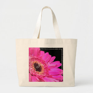 HAMbyWG - Rosa Gerberda Daisy Jumbo Stoffbeutel