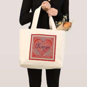 HAMbyWG - Sac fourre-tout - Coeur personnalisable 