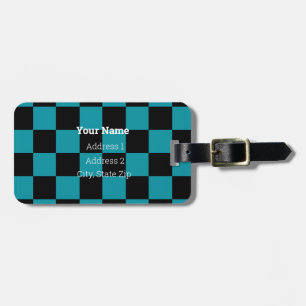 HAMbyWG Schachbrett Design Gepäck oder Bag Tag Gepäckanhänger