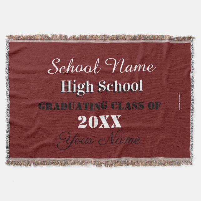 HAMbyWG - School Spirit Throw Decke (Vorderseite)