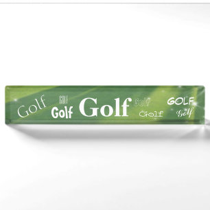 HAMbyWG - Schreibtisch Namensschild - Golf Golf Go Namensplakette