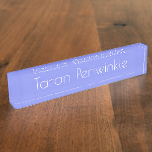HAMbyWG - Schreibtisch Namensschild - Periwinkle Namensplakette