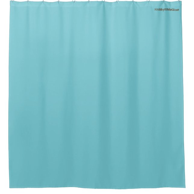 HAMbyWG - Showe Curtain - Aqua Blue Duschvorhang (Vorderseite)