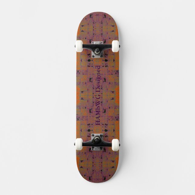 HAMbyWG - Skateboard - Orange Raspberry Distressed (Recto)