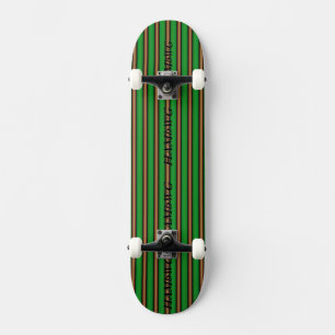 HAMbyWG - Skateboard - Rose vert avec barre HAMbWG