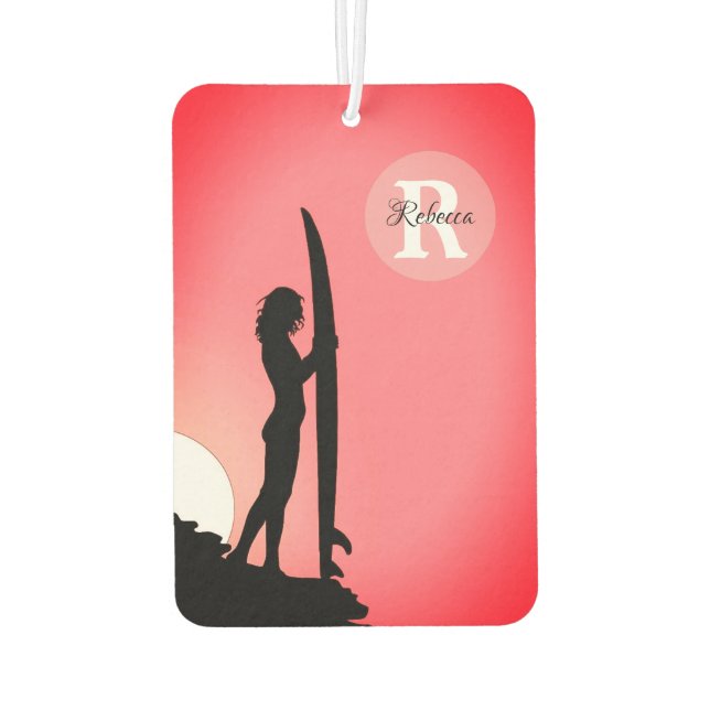 HAMbyWG - Surfer Girl Monogram Air Freshener Autolufterfrischer (Rückseite)