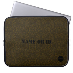 HAMbyWG - Tarnmuster-Design in Moosbraun Laptopschutzhülle