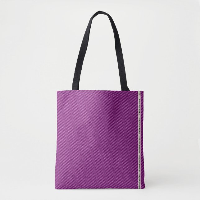 HAMbyWG - Tasche - Tiny diagonal zwei Töne Streife (Vorderseite)
