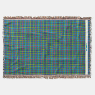 HAMbyWG Throw Blanket - Blues mit Rosa und Gelb Decke