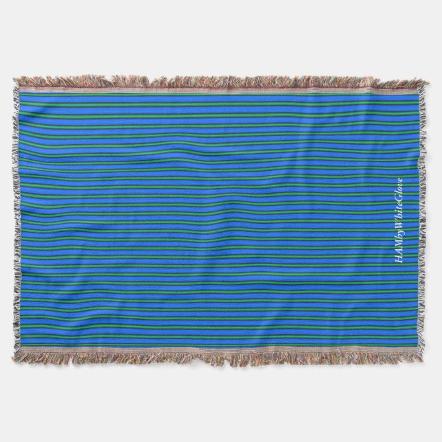 HAMbyWG - Throw Blanket - Ocean Blue & Green Decke (Vorderseite)