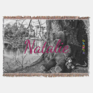 HAMbyWG - Throw Blanket - Teddy Bears mit Ihrem Na Decke