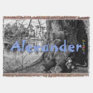 HAMbyWG - Throw Blanket - Teddy Bears mit Ihrem Na Decke