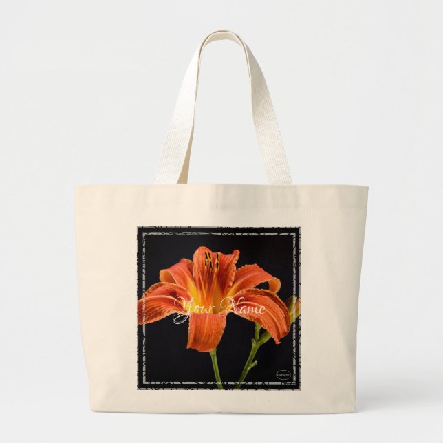 HAMbyWG Tiger Lily Jumbo Stoffbeutel (Vorne)