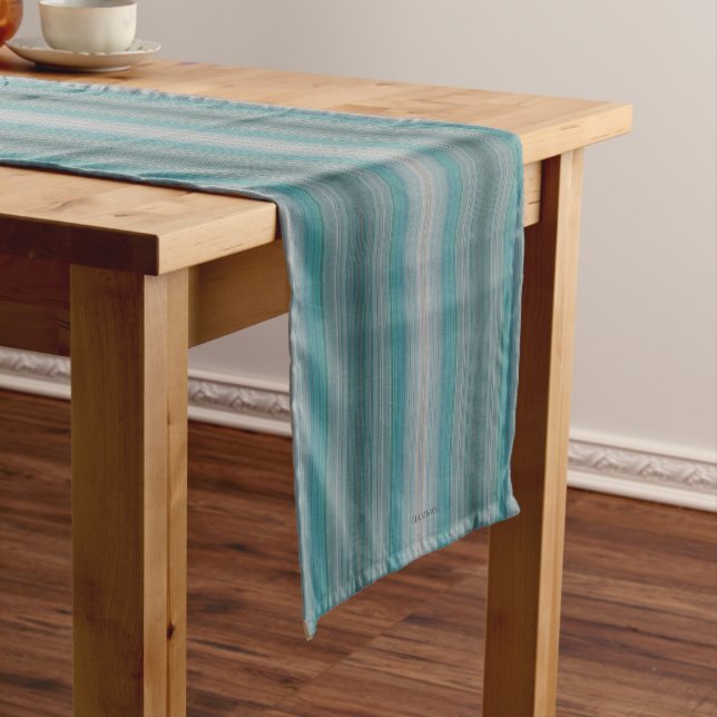 HAMbyWG Tischläufer - Aqua Stripes (Beispiel)