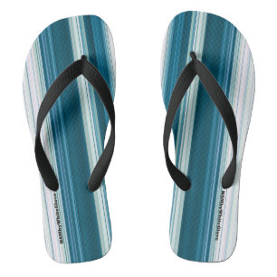 HAMbyWG - Tongs pour hommes  Sarcelle et blanc