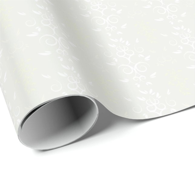 HAMbyWG Wrapping Paper - Knochen/Weiß/Krm Verziert Geschenkpapier (Rolleneckpunkt)