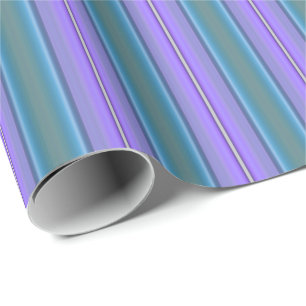 HAMbyWG - Wrapping Paper - Lila & Blue Stripe Geschenkpapier