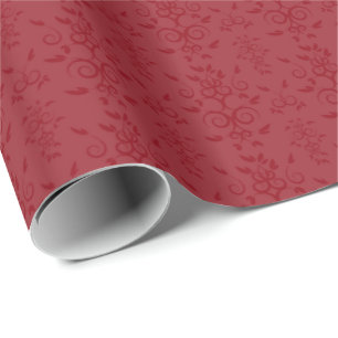 HAMbyWG Wrapping Paper - Rotes Barock Geschenkpapier