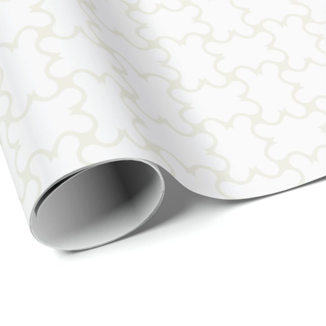 HAMbyWG Wrapping Paper - Wh/Crm Lg Basket Weave Geschenkpapier (Rolleneckpunkt)
