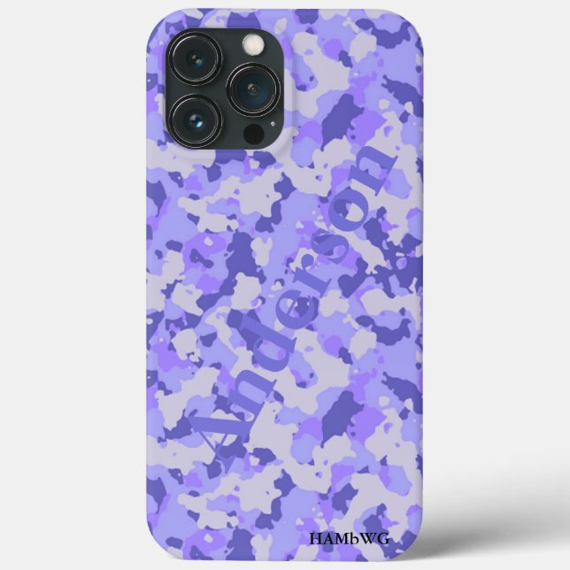 HAMbyWG Xtreme Phone Case - Lila Camouflage (Rückseite)