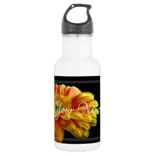 HAMbyWG - Yellow-Orange Gerber Daisy Edelstahlflasche
