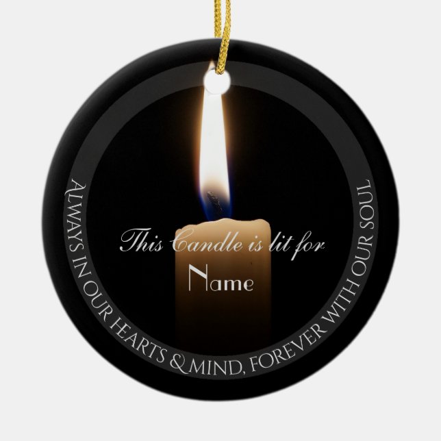 HAMbyWhiteGlove Candle Tribute Ornament (Vorne)