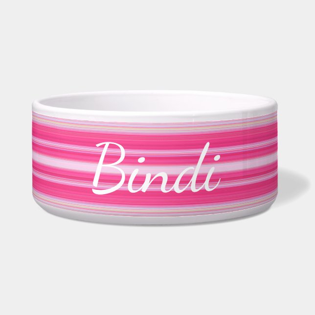 HAMbyWhiteGlove - Dog Food Bowl - Pink Napf (Vorderseite)