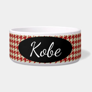 HAMbyWhiteGlove - Dog Food Bowl - Rotes Hahnentrit Napf