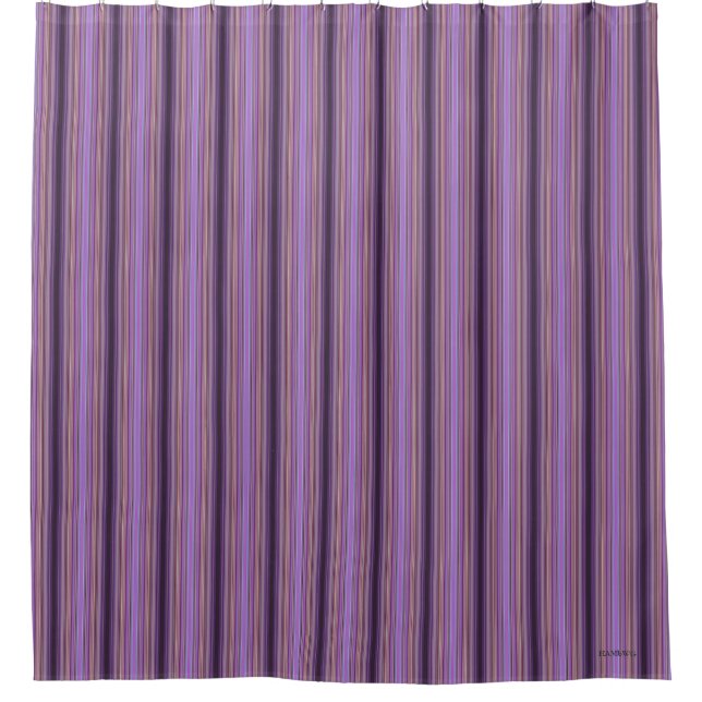 HAMbyWhiteGlove-Duschvorhang - Amethyst Stripe Duschvorhang (Vorderseite)