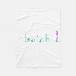 HAMbyWhiteGlove - Fleece Blanket - Caslon Schrifta