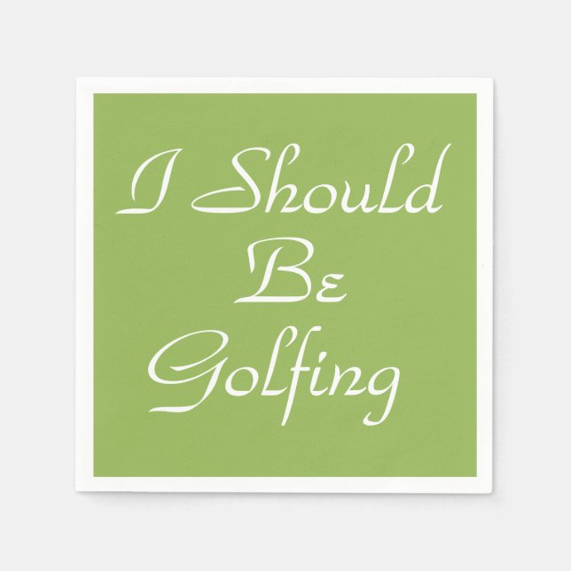 HAMbyWhiteGlove - Paper Napkin - Golfing Serviette (Vorderseite)