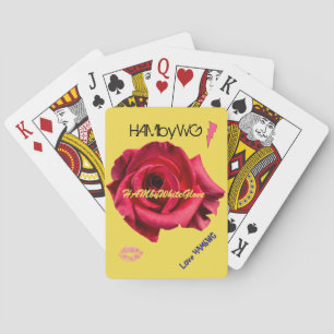 HAMbyWhiteGlove - Spielkarten - Comic Rose