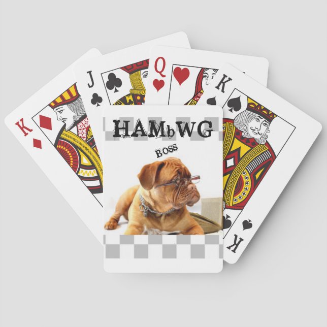HAMbyWhiteGlove - Spielkarten - HAMbWG Bulldog (Rückseite)