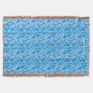 HAMbyWhiteGlove - Throw Blanket - Blue Camouflage Decke