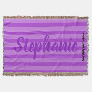 HAMbyWhiteGlove - Throw Blanket - Lila Violett Decke
