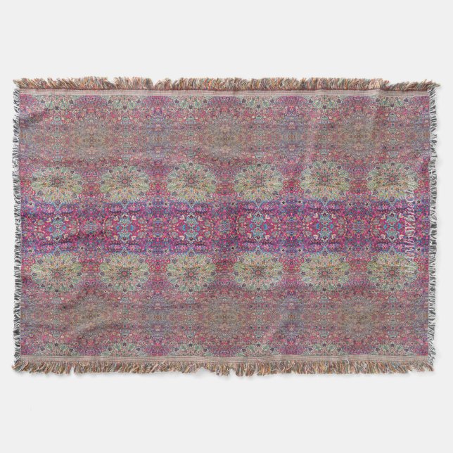 HAMbyWhiteGlove - Throw Blanket - Pink Persian Decke (Vorderseite)