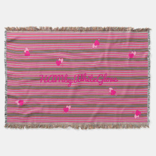 HAMbyWhiteGlove - Wurfdecken - Mädchenhaft Rosa Decke