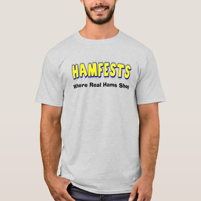 Hamfests où les jambons réels achètent T-shirt rad (Devant)