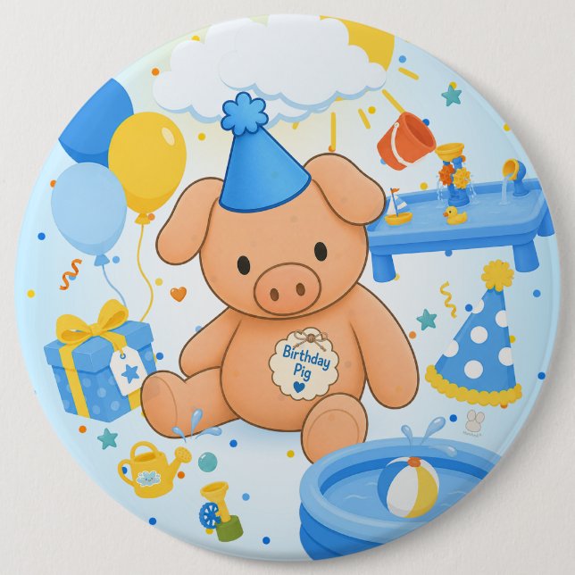 Hamhocks Splashtastic!-Geschichtenbuch Button (Vorderseite)