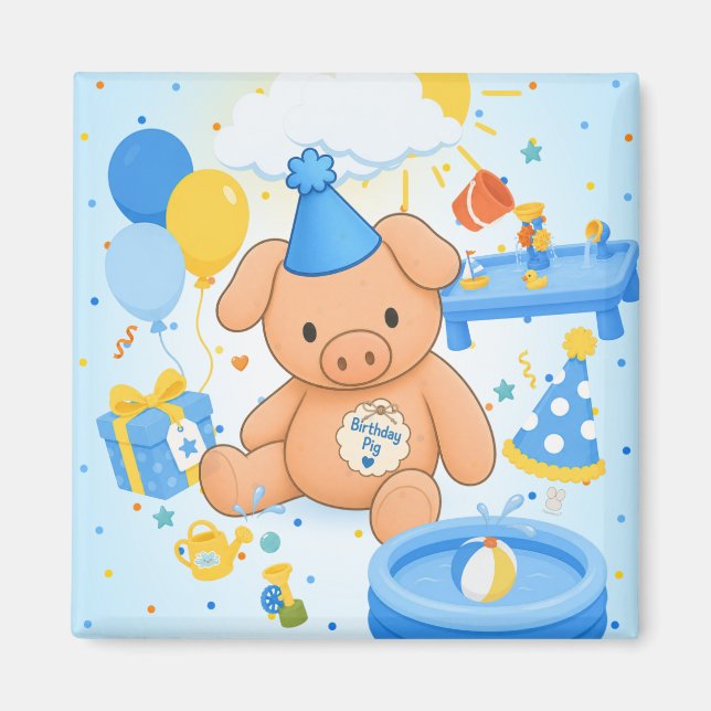 Hamhocks Splashtastisches Geschichtenbuch Magnet (Vorne)
