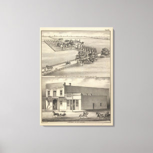 Hamilton-Bauernhof, Beamer Gbd Leinwanddruck