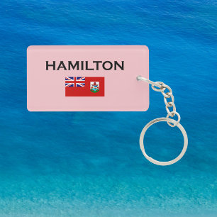 Hamilton Bermuda Länderflagge Schlüsselanhänger